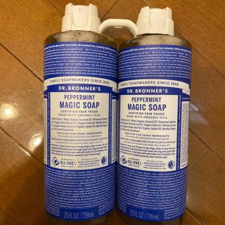 ドクターブロナー(Dr.Bronner)のドクターブロナー　ペパーミント　マジックソープ　２本セット(ボディソープ/石鹸)