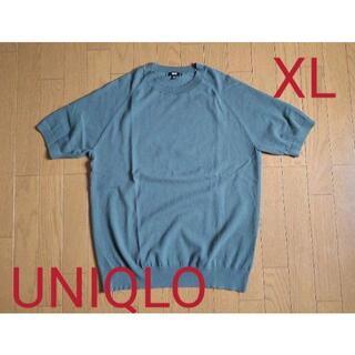 ユニクロ(UNIQLO)のUNIQLO　半袖ニットソー　XL(Tシャツ/カットソー(半袖/袖なし))