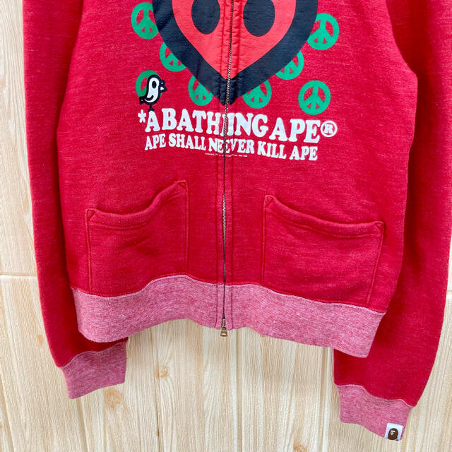 A BATHING APE(アベイシングエイプ)の【A BATHING APE】パーカー(xs) ビッグロゴ マイロ フルジップ メンズのトップス(パーカー)の商品写真