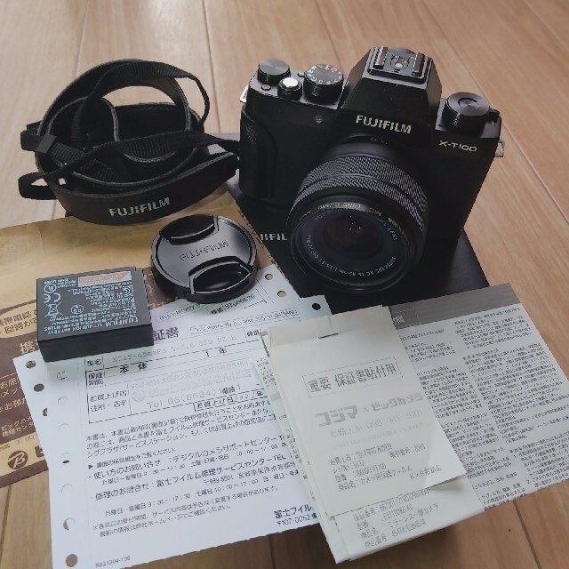 fuji camera black xt100 xc15-45kit の通販 by satuo's shop|ラクマ お得最新作