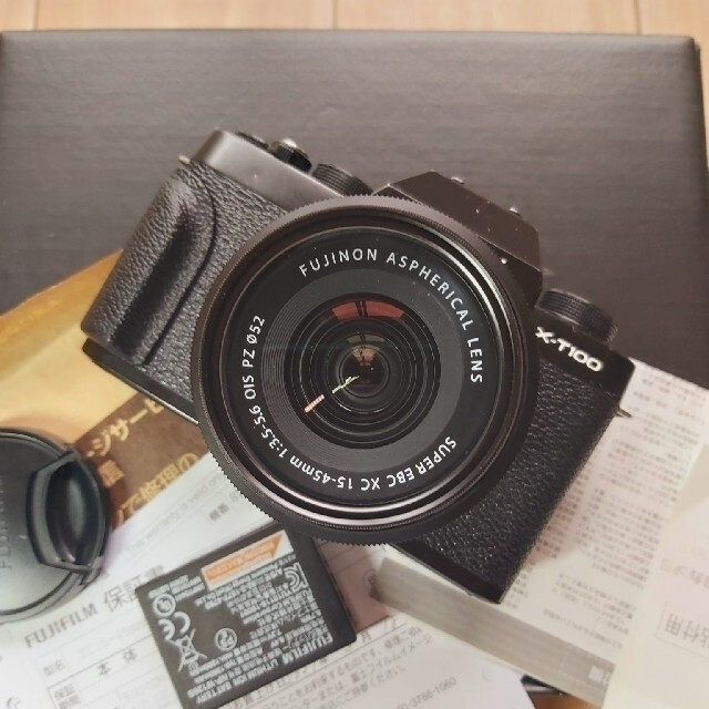fuji camera black xt100 xc15-45kit の通販 by satuo's shop|ラクマ お得最新作