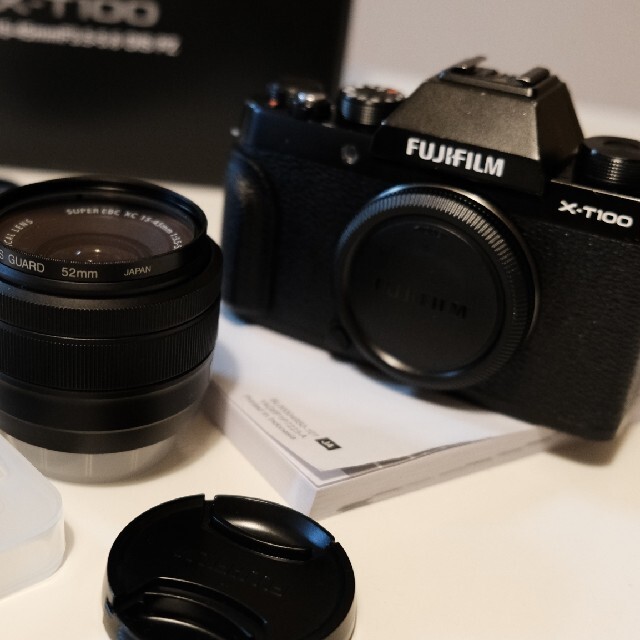 fuji camera black xt100 xc15-45kit の通販 by satuo's shop|ラクマ お得最新作