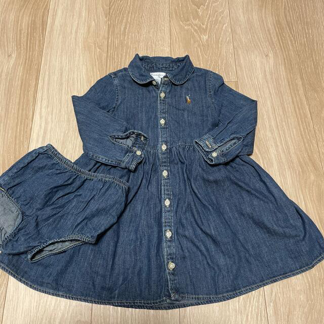 POLO RALPH LAUREN(ポロラルフローレン)のラルフローレン　PETIT BATEAU ベビーワンピース　2着セット キッズ/ベビー/マタニティのベビー服(~85cm)(ワンピース)の商品写真