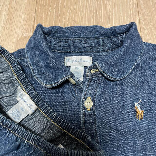 POLO RALPH LAUREN(ポロラルフローレン)のラルフローレン　PETIT BATEAU ベビーワンピース　2着セット キッズ/ベビー/マタニティのベビー服(~85cm)(ワンピース)の商品写真