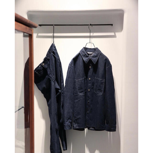 オーラリーHARD TWIST LIGHT DENIMSHIRTSBLOUSON