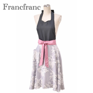 フランフラン(Francfranc)のFrancfranc ジャガード フルエプロン(収納/キッチン雑貨)