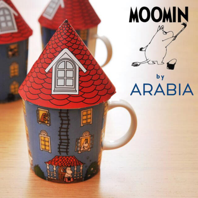 ARABIA(アラビア)の【新品】ARABIA アラビア ムーミン マグカップ ムーミンハウス＊ インテリア/住まい/日用品のキッチン/食器(グラス/カップ)の商品写真