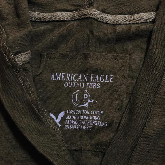 American Eagle(アメリカンイーグル)のアメリカンイーグル　パーカー　半袖 レディースのトップス(カットソー(半袖/袖なし))の商品写真