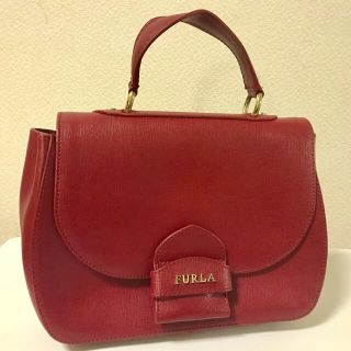 フルラ 2wayバッグ ショルダーバッグ(レディース)(レッド/赤色系)の