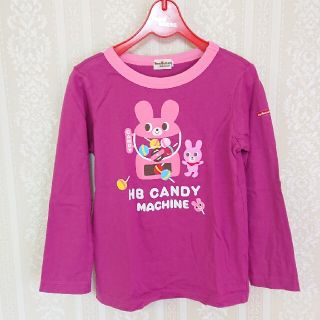 ミキハウス(mikihouse)のミキハウス（HOT.B）♥キャンディーマシーン♥カットソー♥120cm♥パープル(Tシャツ/カットソー)