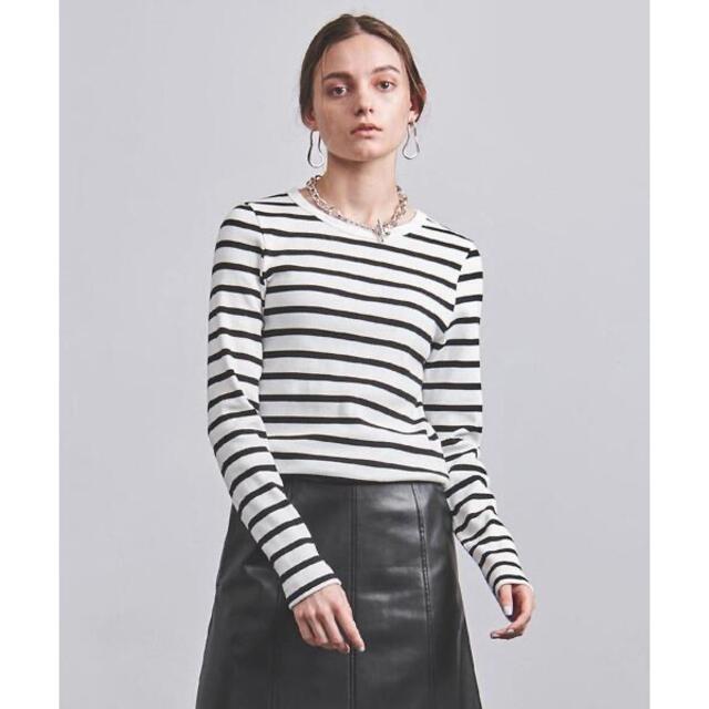 UNITED ARROWS(ユナイテッドアローズ)の5%クーポン本日迄⭐︎ C リブ クルーネック カットソー G レディースのトップス(Tシャツ(長袖/七分))の商品写真