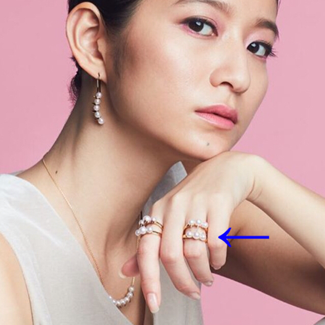 TASAKI(タサキ)の美品　タサキ　デインジャーシグネチャーリング　バランス　k18 18金 18k レディースのアクセサリー(リング(指輪))の商品写真