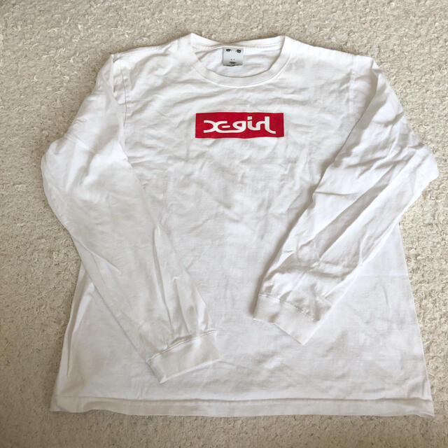 X-girl(エックスガール)のエックスガール　Tシャツ レディースのトップス(Tシャツ(長袖/七分))の商品写真
