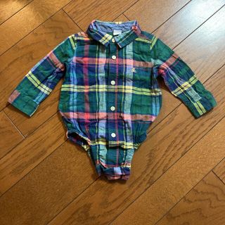 ベビーギャップ(babyGAP)のGAP シャツロンパース　80 1歳から1歳半(ロンパース)