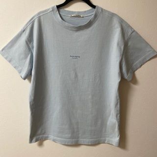 アクネ(ACNE)の【美品】acne studios アクネ tシャツ 水色 サイズS(Tシャツ/カットソー(半袖/袖なし))