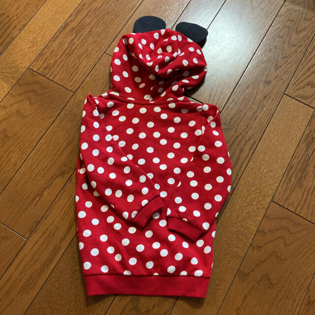 Disney(ディズニー)のH&M パーカー 92 ディズニー　ミニーマウス キッズ/ベビー/マタニティのキッズ服女の子用(90cm~)(ジャケット/上着)の商品写真