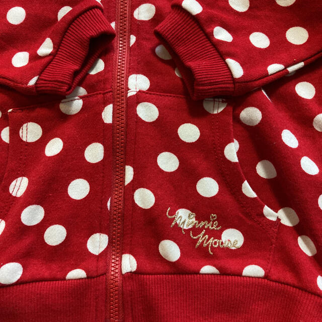 Disney(ディズニー)のH&M パーカー 92 ディズニー　ミニーマウス キッズ/ベビー/マタニティのキッズ服女の子用(90cm~)(ジャケット/上着)の商品写真