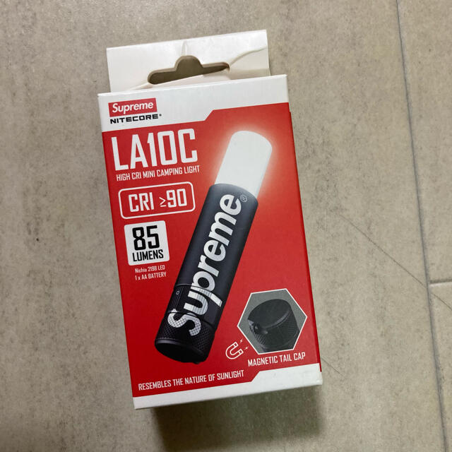 テール Supreme ミニマグネティックフラッシュライト黒の通販 by