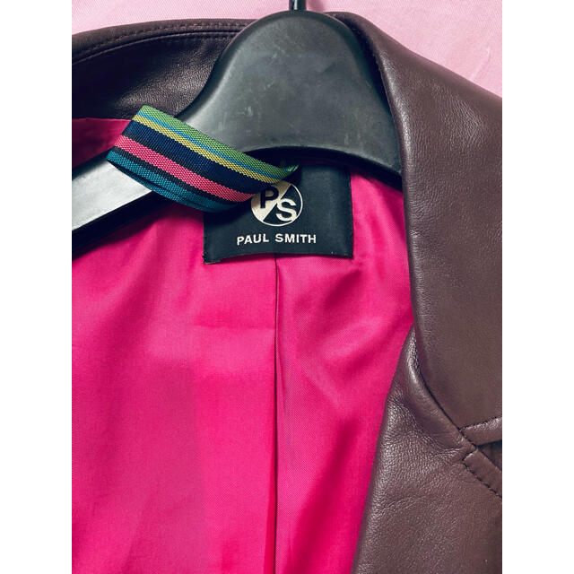 Paul Smith ポールスミス ラムレザー 本革 ライダースジャケット Paul Smith ポールスミス ラムレザー 本革 ライダースジャケット