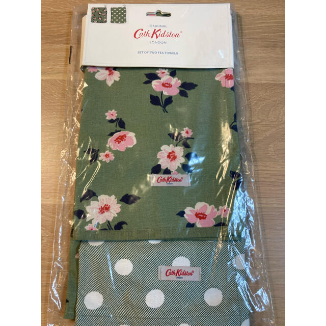 Cath Kidston(キャスキッドソン)のCath Kidston キャスキッドソン ティータオル 新品未使用、未開封 インテリア/住まい/日用品のキッチン/食器(収納/キッチン雑貨)の商品写真