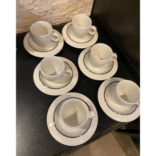 アレッシィ(ALESSI)のアレッシィ alessi エスプレッソ用　カップ　ソーサー　6客(グラス/カップ)