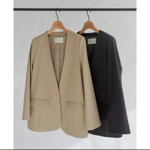 も様専用louren slit sleeve no collar jacket - www.onkajans.com