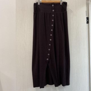 ダブルクローゼット(w closet)のダブルクローゼット　新品　スリットスカート(ロングスカート)