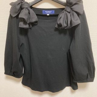 エムズグレイシー(M'S GRACY)のAkiko様専用　M's GRACY カットソー　ふんわりリボン(カットソー(長袖/七分))