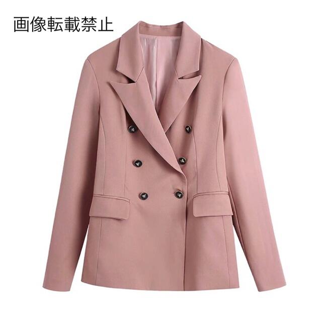 ZARA - 🌰9月新作🌾5687◇pink ピンク ダブル ジャケット ZARA - 🌰9月新作🌾5687◇pink ピンク ダブル ジャケット