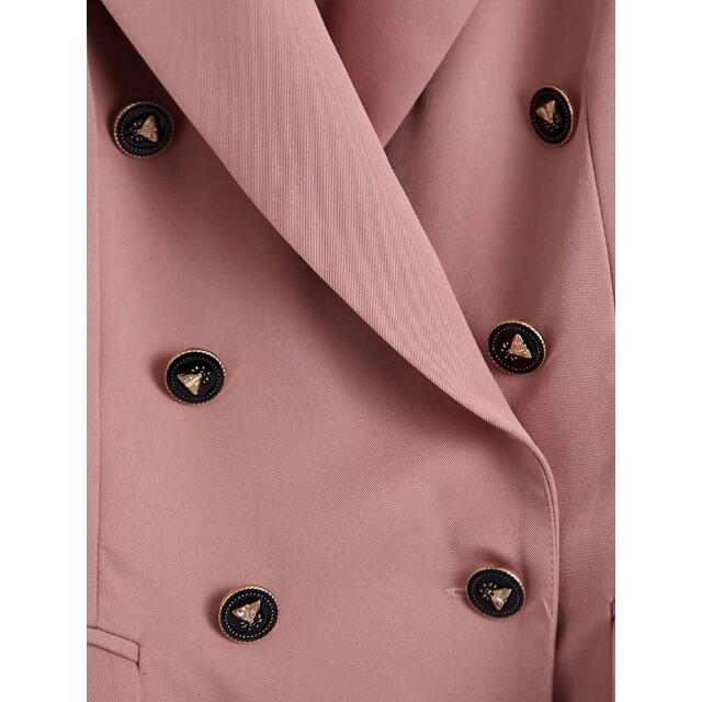 ZARA - 🌰9月新作🌾5687◇pink ピンク ダブル ジャケット ZARA - 🌰9月新作🌾5687◇pink ピンク ダブル ジャケット