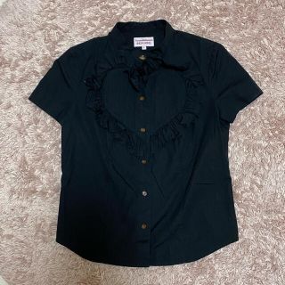 ヴィヴィアンウエストウッド(Vivienne Westwood)のヴィヴィアンウエストウッド ハートフリルシャツ(シャツ/ブラウス(半袖/袖なし))