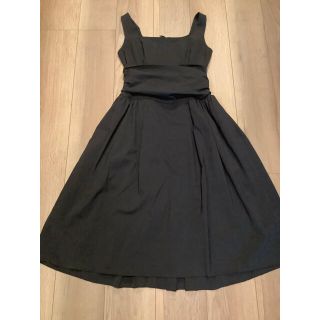 フォクシー(FOXEY)のFOXEY NEW YORK ワンピース　ブラック　(ひざ丈ワンピース)