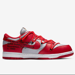 オフホワイト(OFF-WHITE)のNike Dunk Low Off-White University Red(スニーカー)