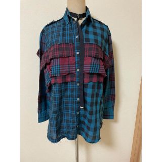 ディーゼル(DIESEL)の新品！ディーゼル★変形　長袖シャツ　XXSサイズ(シャツ/ブラウス(長袖/七分))