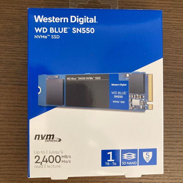 WD SN550 nvme m.2 1TB - PCパーツ