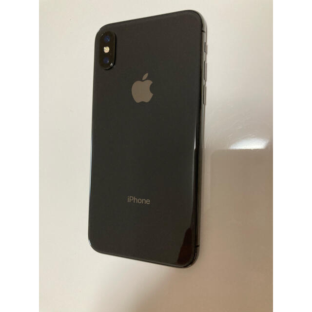 iPhone(アイフォーン)のmiu様専用　　iPhone X 256GB space gray SIMフリー スマホ/家電/カメラのスマートフォン/携帯電話(スマートフォン本体)の商品写真