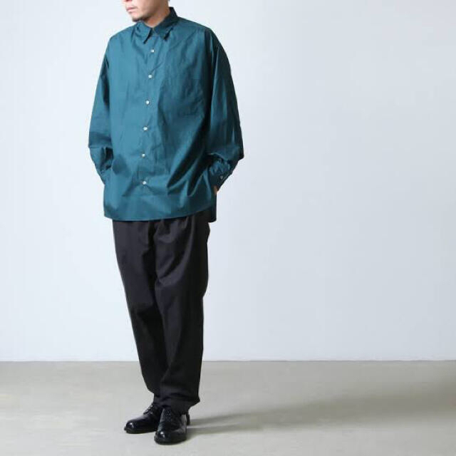 MARKAWEAR - マーカウェアCOMFORT FIT SHIRT PETROLEUM BLUE 1の通販