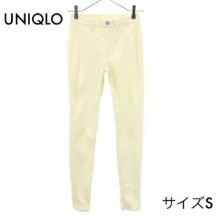 ユニクロ(UNIQLO)のユニクロ ウルトラストレッチレギンスパンツ S イエロー UNIQLO(スキニーパンツ)