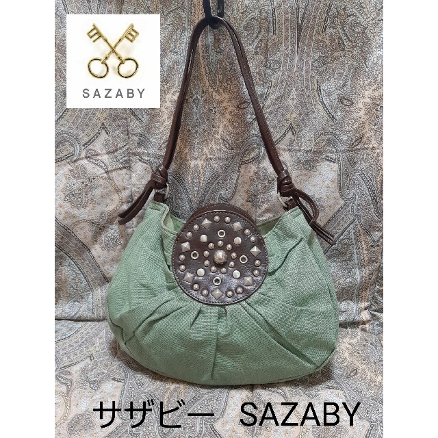 SAZABY(サザビー)のサザビー SAZABY 本革コンビ/ハンドバッグ レディースのバッグ(ハンドバッグ)の商品写真