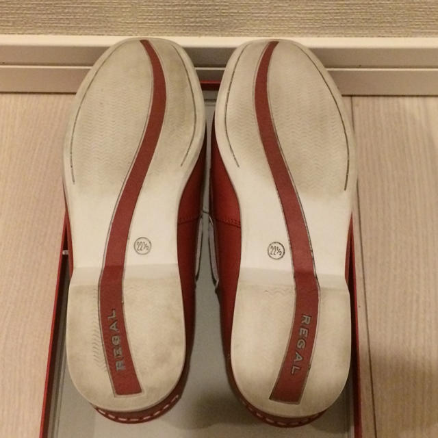 REGAL(リーガル)のリーガル デッキシューズ 赤色 レディースの靴/シューズ(ローファー/革靴)の商品写真