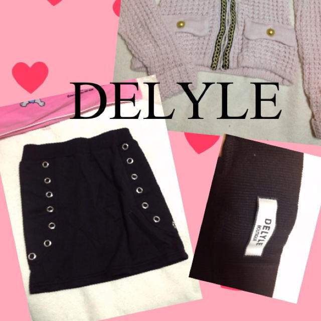 Delyle NOIR(デイライルノアール)のDELYLE♡ピンクJK タイトスカート レディースのジャケット/アウター(ノーカラージャケット)の商品写真