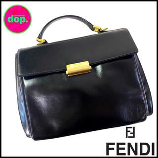 フェンディ(FENDI)の▼ FENDI vintage black handbag ▼(ハンドバッグ)