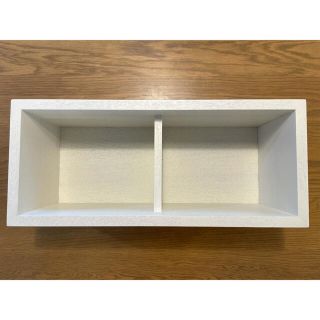 ムジルシリョウヒン(MUJI (無印良品))の無印良品　壁につけられる家具箱　44cm  ライトグレー(棚/ラック/タンス)