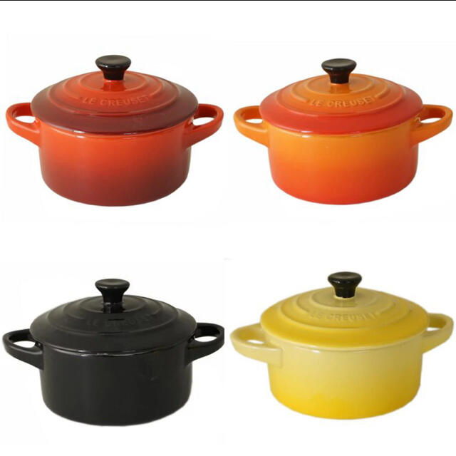 LE CREUSET(ルクルーゼ)のル・クルーゼ　ミニココット　4個セット インテリア/住まい/日用品のキッチン/食器(食器)の商品写真