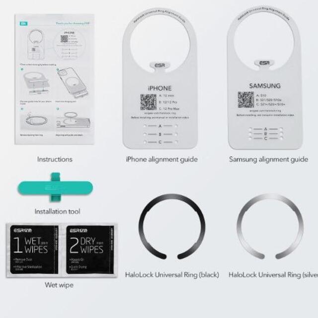 iPhone MagSafe リング　ワイヤレス充電　強磁気リング スマホ/家電/カメラのスマホアクセサリー(その他)の商品写真