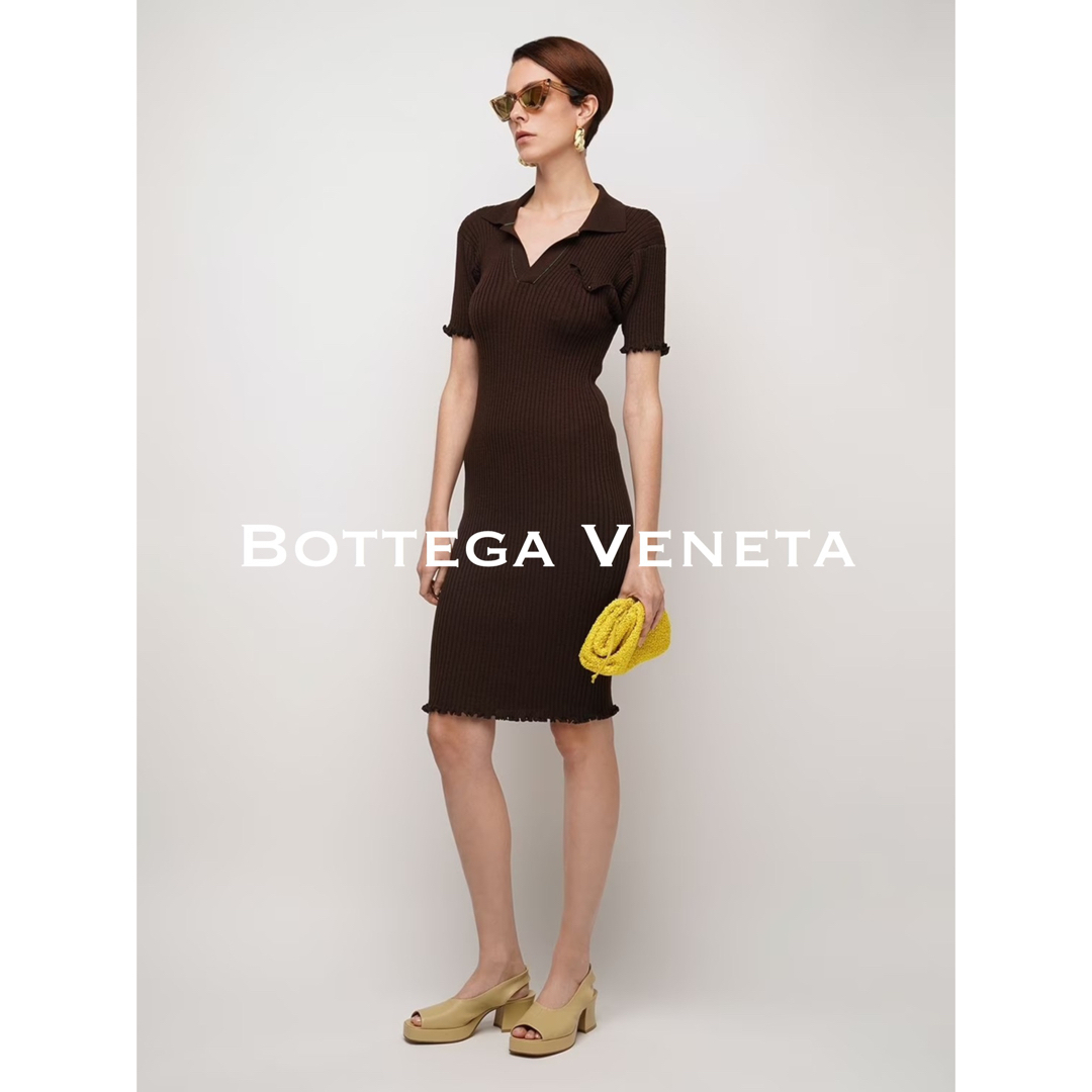 Bottega Veneta(ボッテガヴェネタ)の2020 国内正規美品■ボッテガ/ワンピース/ニット・L ストレッチ ハート レディースのワンピース(ひざ丈ワンピース)の商品写真