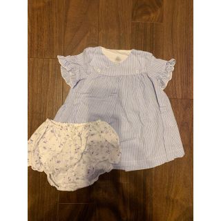 プチバトー(PETIT BATEAU)のプチバトー　ワンピース　パンツ　74cm(ワンピース)