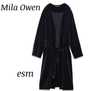 ミラオーウェン(Mila Owen)のMila owen ミラオーウェン　ベルベットガウンコート(ロングコート)