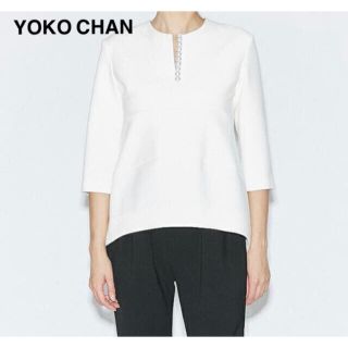 バーニーズニューヨーク(BARNEYS NEW YORK)のyokochan  ヨーコチャン　パールブラウス　38(シャツ/ブラウス(長袖/七分))