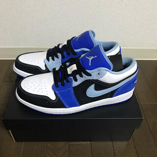 ナイキ(NIKE)のNIKE AIR JORDAN 1 LOW "WHITE/BLACK/BLUE"(スニーカー)